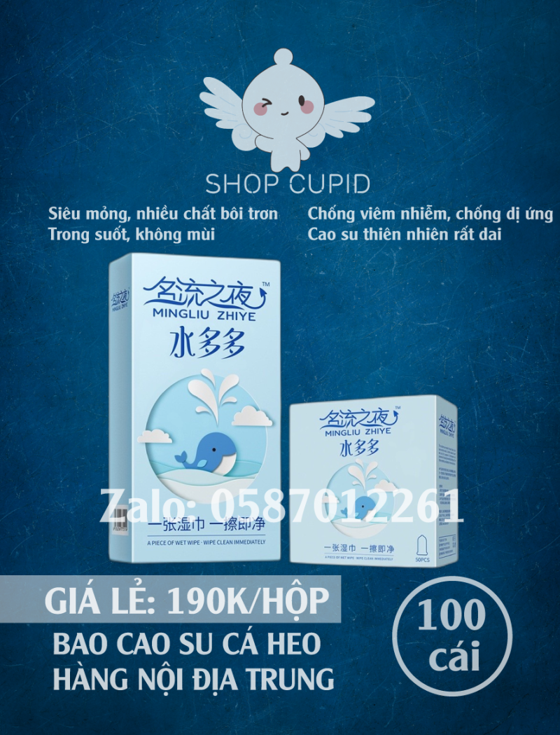 bao cao su nội địa trung cá heo